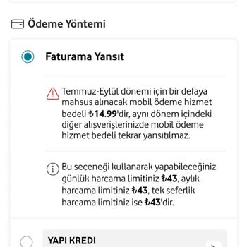 Vodafone Pay Vodafone Mobil Ödeme Problemi