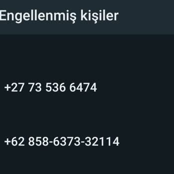 WhatsApp Yabancı Numaralar