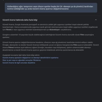 Google Chrome Kendiliğinden Güvenli Aramayı Kilitledi Ve Açılmıyor!