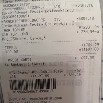 Karaca Züccaciye Ürünün Teslim Edilmemesi