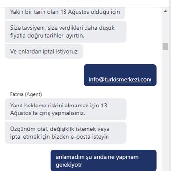 Hotels.com Rezervasyon Değişiklik İptal Ve Geri İade Yapmıyor.