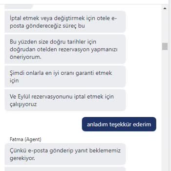 Hotels.com Rezervasyon Değişiklik İptal Ve Geri İade Yapmıyor.