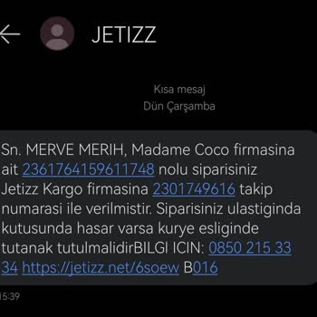 Jetizz Kötü Kargo Ve Kargocu Hizmeti