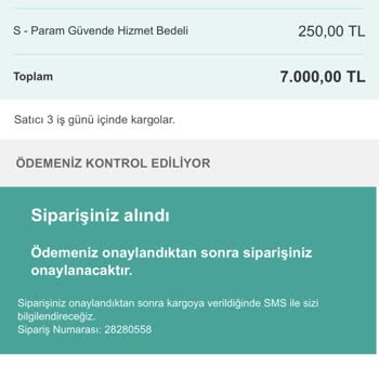 E-ticaret Marka Taklidiyle Dolandırıcılık Param Güvende İle Ürün Satın Aldım