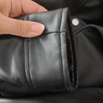 Zara Giyilmiş Deri Ceket