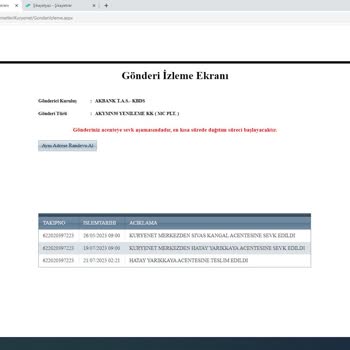 Akbank Kredi Kartının Teslim Edilmemesi