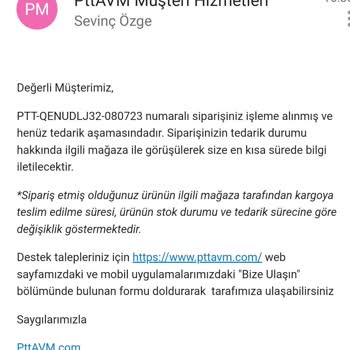 Epttavm Sipariş Edilen Ürünün Teslim Edilmemesi.