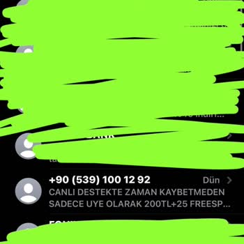 Türk Telekom Hattıma +44'lü Numaralardan Gelen SMS'ler