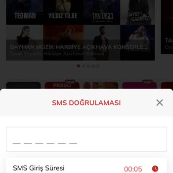 Passolig Passo SMS Doğrulama Kodu