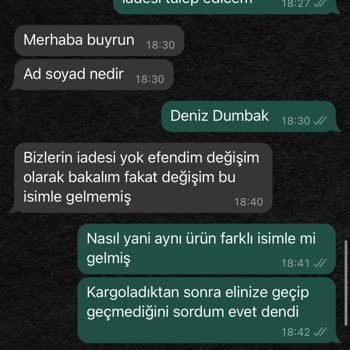 Diddy Butik Defolu Ürün Değişimi