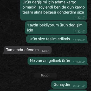 Diddy Butik Defolu Ürün Değişimi