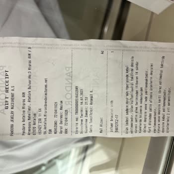 Antalya Migros Avm Pandora Değişimi Sağlamıyor