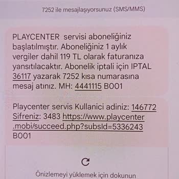 Vizyon Mobil-play Center, Bilgim Dışında Abonelik