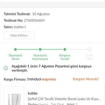 Trendyol Express Kargomu Alakasız Bir Güzergahta Dolaştırıyor