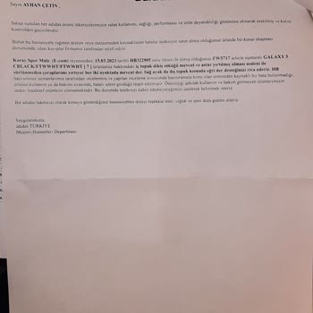 Hepsiburada.com Ayıplı Ürün Satan Koray Spor Mağazasını Araştırsın