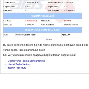 Zara Online'a Kargo İle İade Edilen Ürünlerimin Depoda Bulunamaması