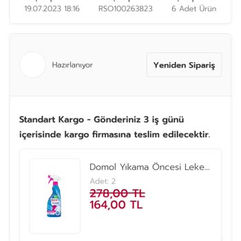 Rossmann Sipariş Kargo Teslim Edilmiyor