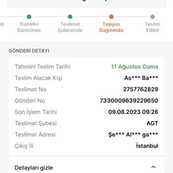 Trendyol Express İki Gündür Teslimatta Görünüp Teslim Edilmeyen Kargo
