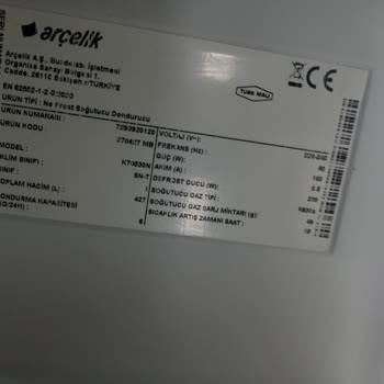 Arçelik Dolabı Yeni Aldım Yerine Koydular İç Bir Şey Söylemediler