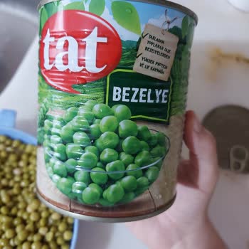 Tat Gıda Tat Bezelye Konservesinin İçinden Siyah Dikenli Yabancı Cisim Çıkması.