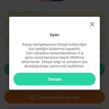 Dolap Uygulamasından Şikayetçiyim!