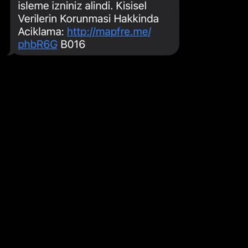 Mapfre Sigorta Gelen Mesaj