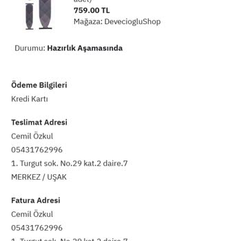 Epttavm Devecioğlu Satıcı Sipariş İptali