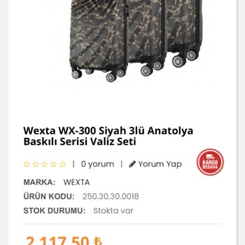 Hepsiburada Satıcıdan Satın Aldığım Valiz Seti İptal Edildi Ve Fiyat Hatası Yapıldı