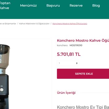 Mare Mosso Coffee Fiyat Artışı Nedeniyle İptal Edilen Ürün