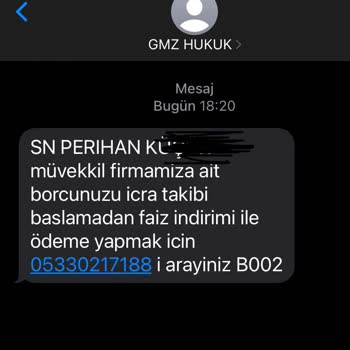 Gmz Hukuk Ofisinden Gelen Usulsüz Mesaj
