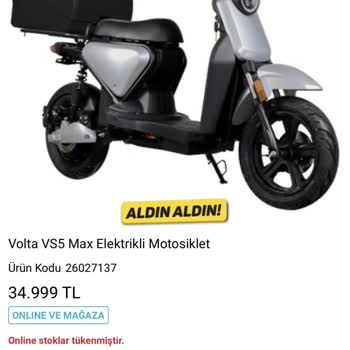 A101 Volta Vs5 Max Teslimatım Yapılmadı