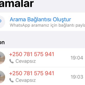 WhatsApp Yabancı Numara Arıyor