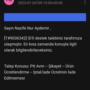 Epttavm Ve Pharmastore Alakasız Ürün Gönderip Ücret İademi Yapmadı