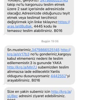 Aras Kargo Yalan Yanlış Beyan