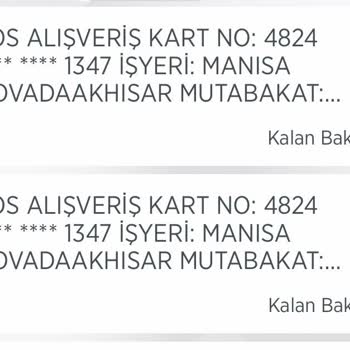 Akhisar Novada Burger King İki Defa Kartımdan Para Çekti