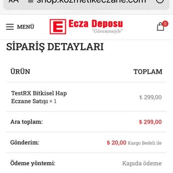 Shop.kozmetikeczane.com Sipariş Verdiğim Gelmedi Bana Başka Ürün Gönderdiler