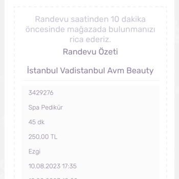 Gratis Beauty Mağduriyet Randevu Saati