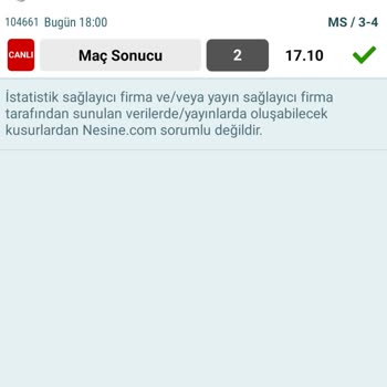 Nesine Tutan Kuponun Yatmaması