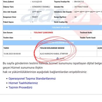 Aras Kargo Alıcı Kabul Etmiyor Yalanı