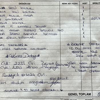 Doğtaş Mobilya Mobilya Eksik Teslimat