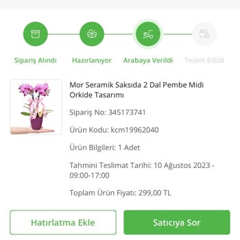 Çiçek Sepeti Teslim Edilmeyen Sipariş