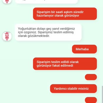 Tıkla Gelsin Sipariş Teslimatı Yapılmadı