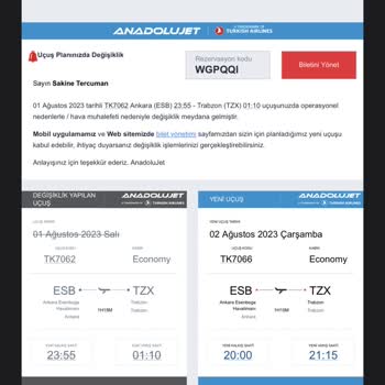 Anadolu Jet ,Türk Hava Yolları Sorun Yaşattı!