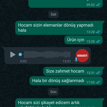 Modabeyi_ (Instagram) Instagram'da Pantolon Siparişi Hakkında Şikayet