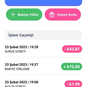 Hey Scooter Hesabı Geri Bakiye Yükledim