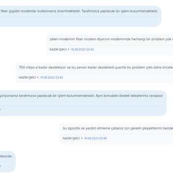 Comnet Aboneliği Aldıktan Sonra Hızı Ve Kaliteyi Düşürüyor.