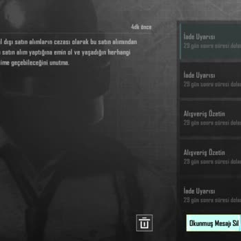 PUBG Uc İadesi Sorunu