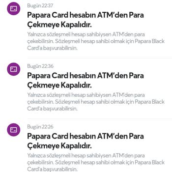 Papara'da Sözleşmeli Hesaba Geçemiyorum.