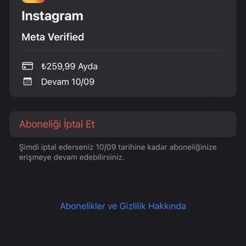 Instagram Meta Verified Aboneliği