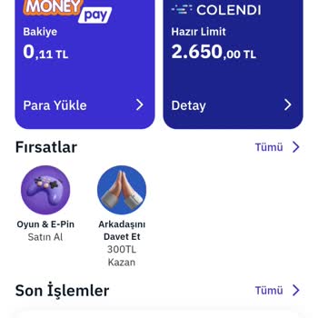 MoneyPay Colendi Hazır Limit Bitmeyen Güncelleme